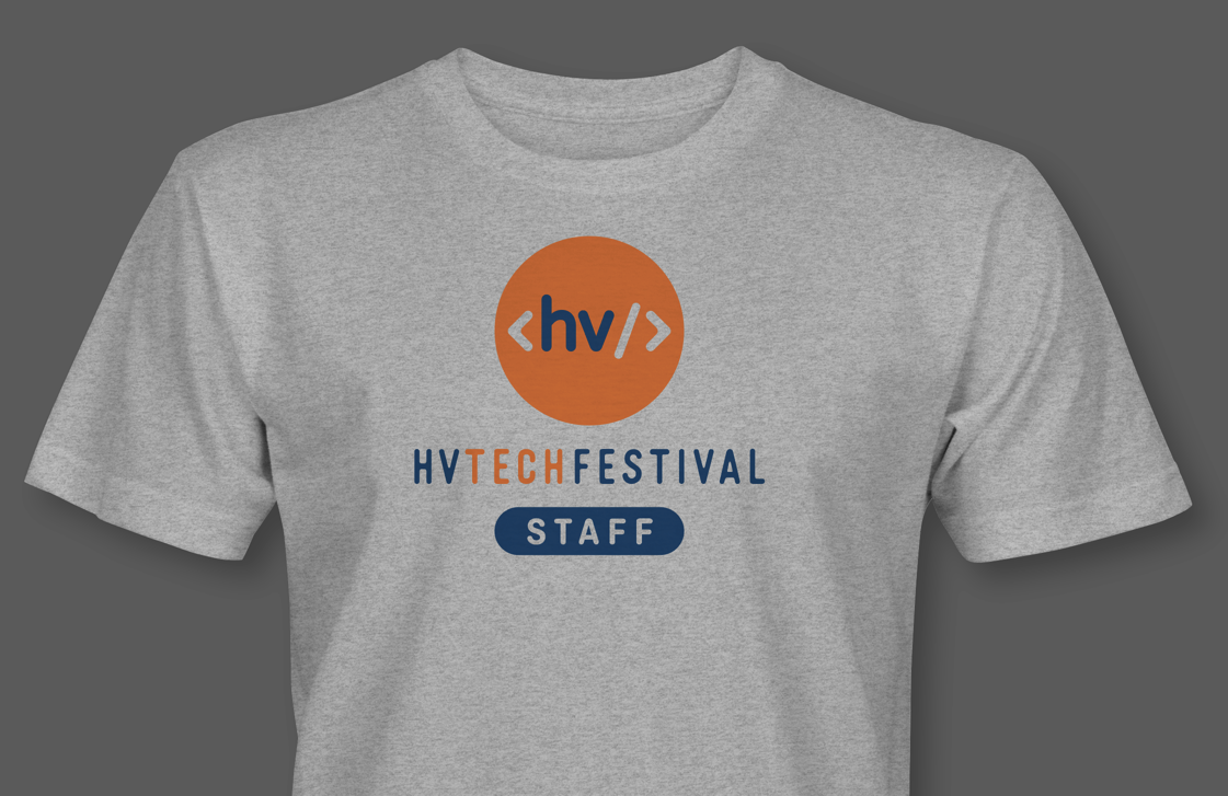 HVTechFest t-shirts for volunteers and staff