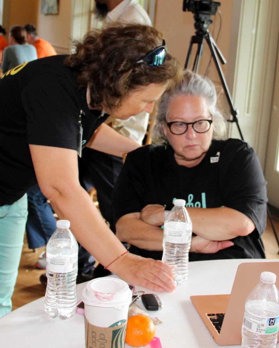 Hackathon Support Team Leaders hard at work - Hudson Valley Digital Rally Hackathon 2024