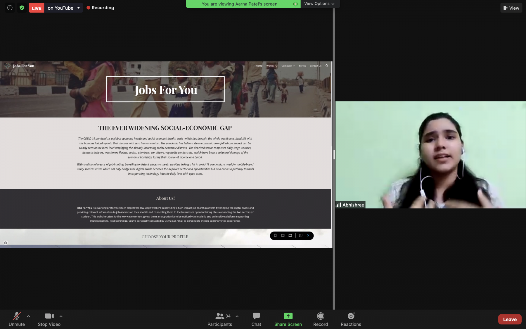 Jobs For You presenting