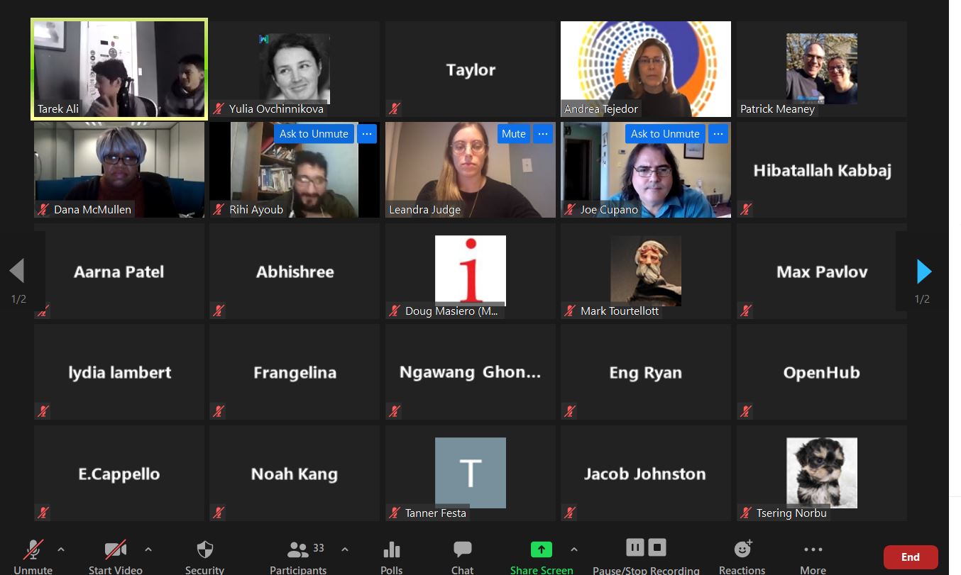 Oct 23 - Pitching ideas on Zoom