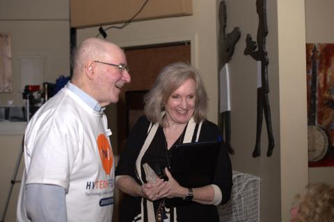 Gerald Pallor and Mary Jane Bertram at HVTechFest'21
